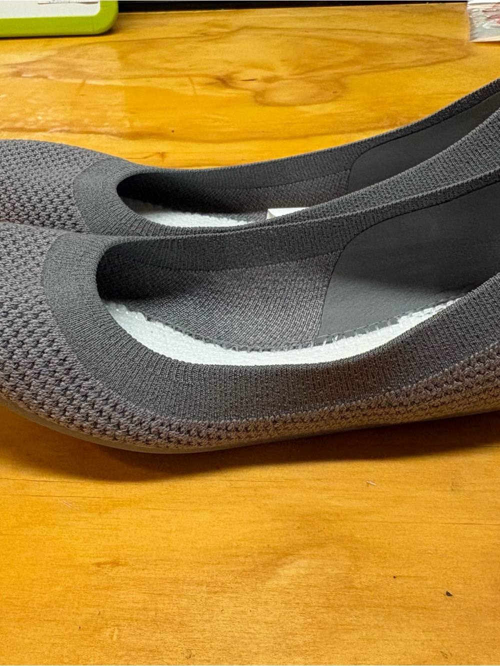 Allbirds Women's Grey Knit Slip-On Ballet Flats